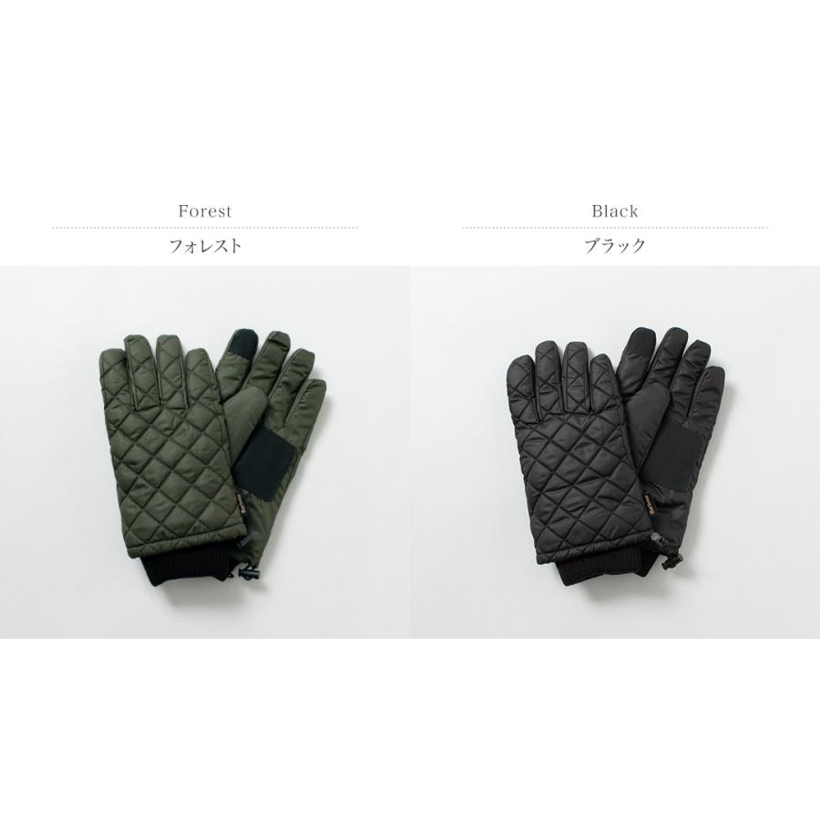 BARBOUR（バブアー） ハーカー ウォータープルーフ グローブ / メンズ 手袋 キルティング 中綿 | Barbour | 03