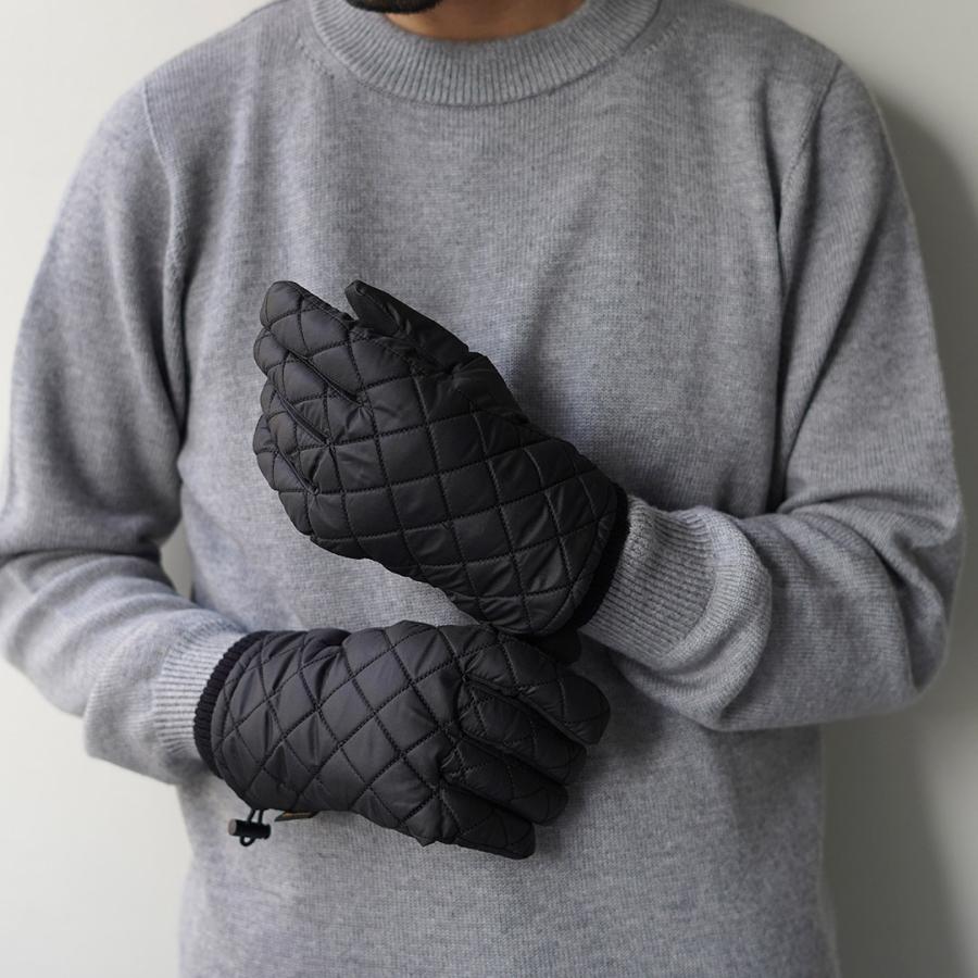 BARBOUR（バブアー） ハーカー ウォータープルーフ グローブ / メンズ 手袋 キルティング 中綿 | Barbour | 05