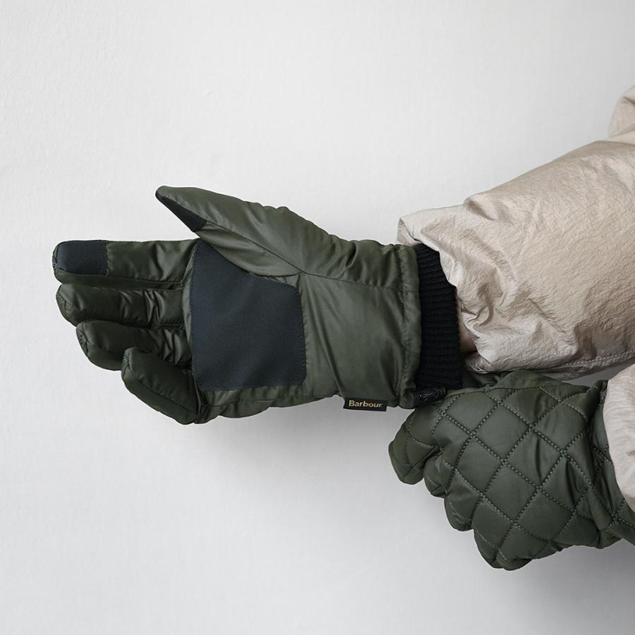 BARBOUR（バブアー） ハーカー ウォータープルーフ グローブ / メンズ 手袋 キルティング 中綿 | Barbour | 06