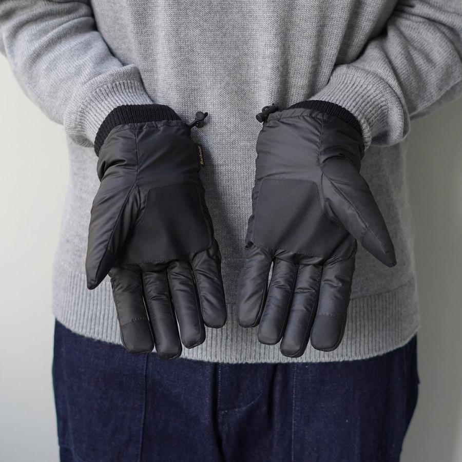 BARBOUR（バブアー） ハーカー ウォータープルーフ グローブ / メンズ 手袋 キルティング 中綿 | Barbour | 10
