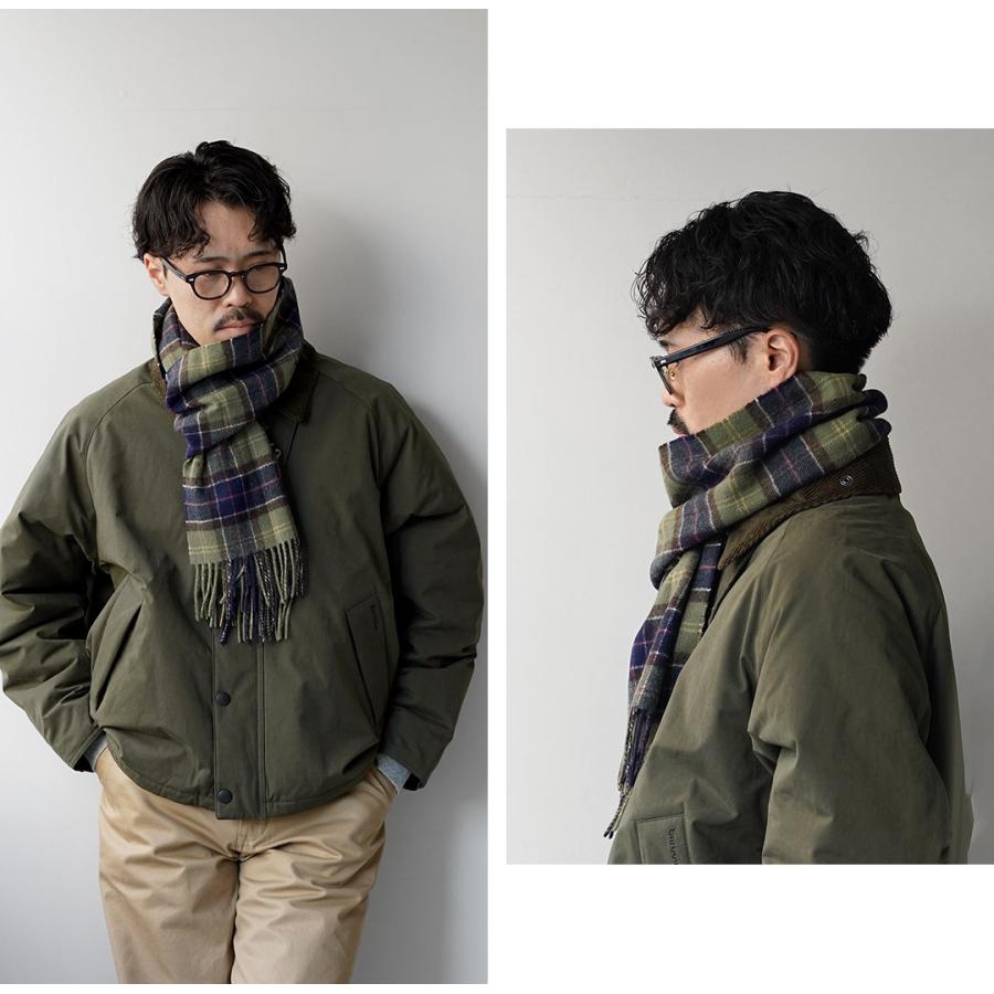 BARBOUR（バブアー） タータン ラムウール スカーフ / マフラー メンズ ウィメンズ ユニセックス チェック柄 | Barbour | 08