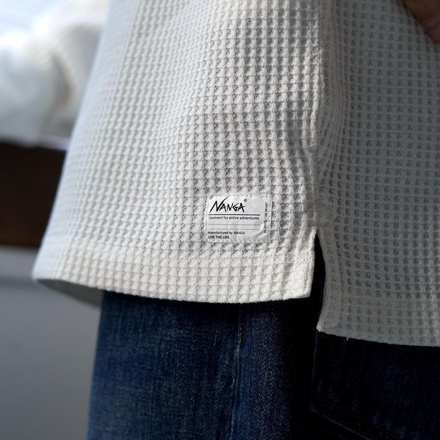 NANGA （ナンガ） エコハイブリッド ワッフル ロングスリーブTシャツ / メンズ 長袖 Tシャツ ロンT サーマル | NANGA | 13