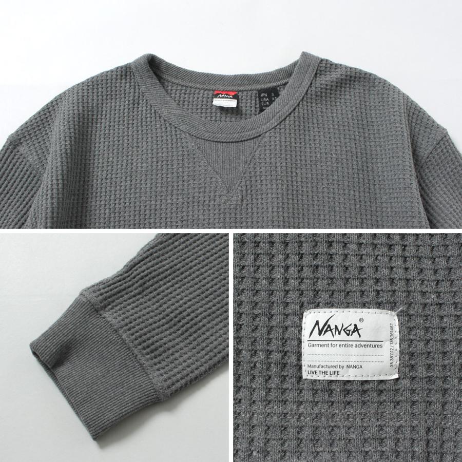 NANGA （ナンガ） エコハイブリッド ワッフル ロングスリーブTシャツ / メンズ 長袖 Tシャツ ロンT サーマル | NANGA | 16