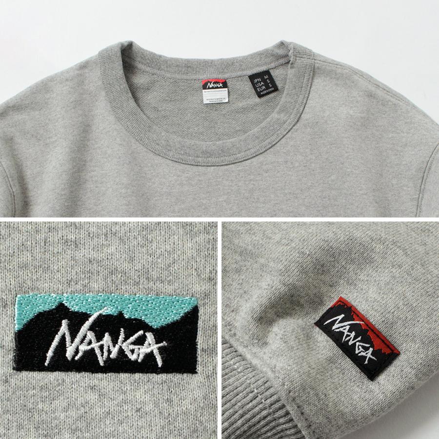 NANGA（ナンガ） エコハイブリッド ミニボックスロゴ刺繍 スウェット / トップス プルオーバー サスティナブル メンズ | NANGA | 18