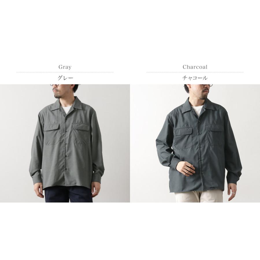 ROCOCO（ロココ） トロピカルウール オープンカラーシャツ / サマーウール メンズ 薄手 長袖 | ROCOCO | 03