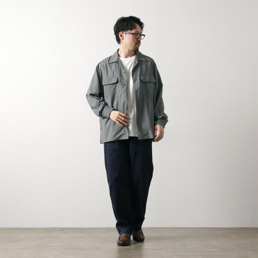 ROCOCO（ロココ） トロピカルウール オープンカラーシャツ / サマーウール メンズ 薄手 長袖 | ROCOCO | 06