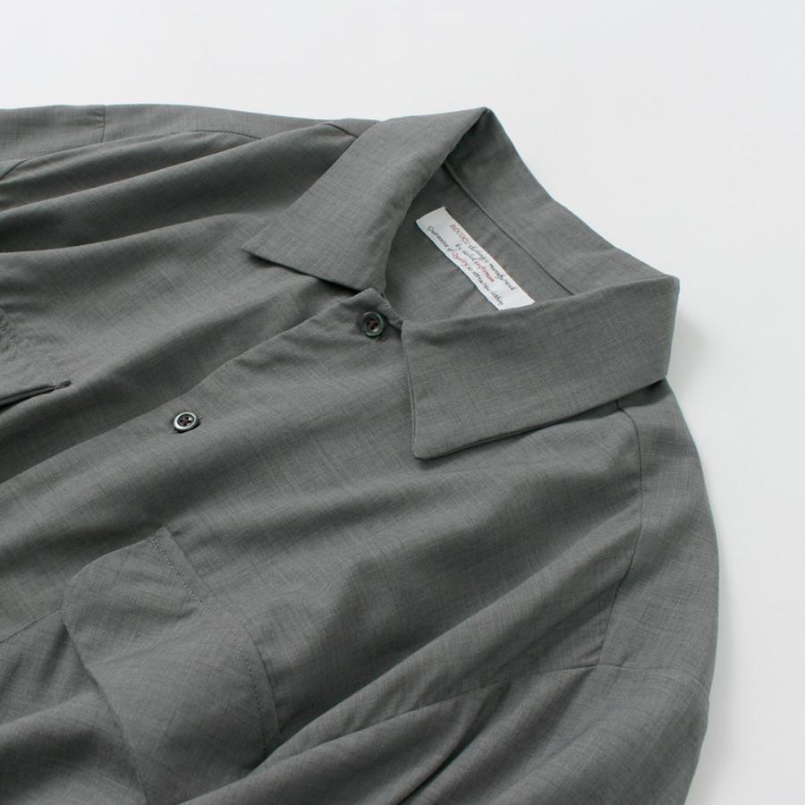 ROCOCO（ロココ） トロピカルウール オープンカラーシャツ / サマーウール メンズ 薄手 長袖 | ROCOCO | 09