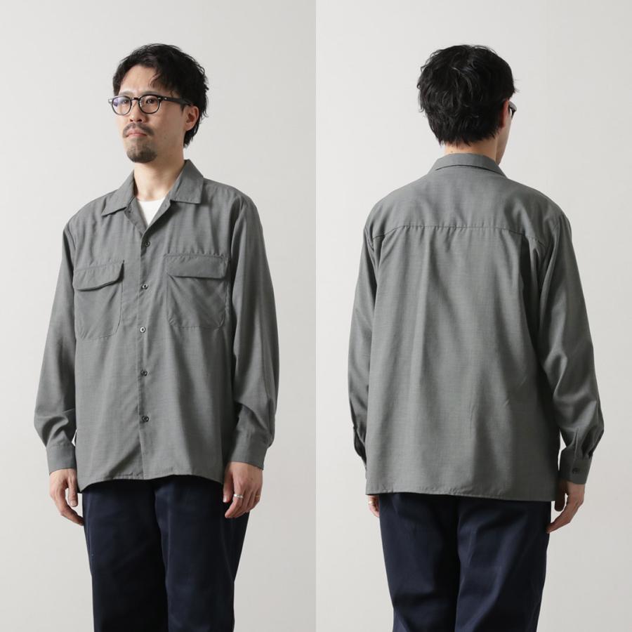 ROCOCO（ロココ） トロピカルウール オープンカラーシャツ / サマーウール メンズ 薄手 長袖 | ROCOCO | 10