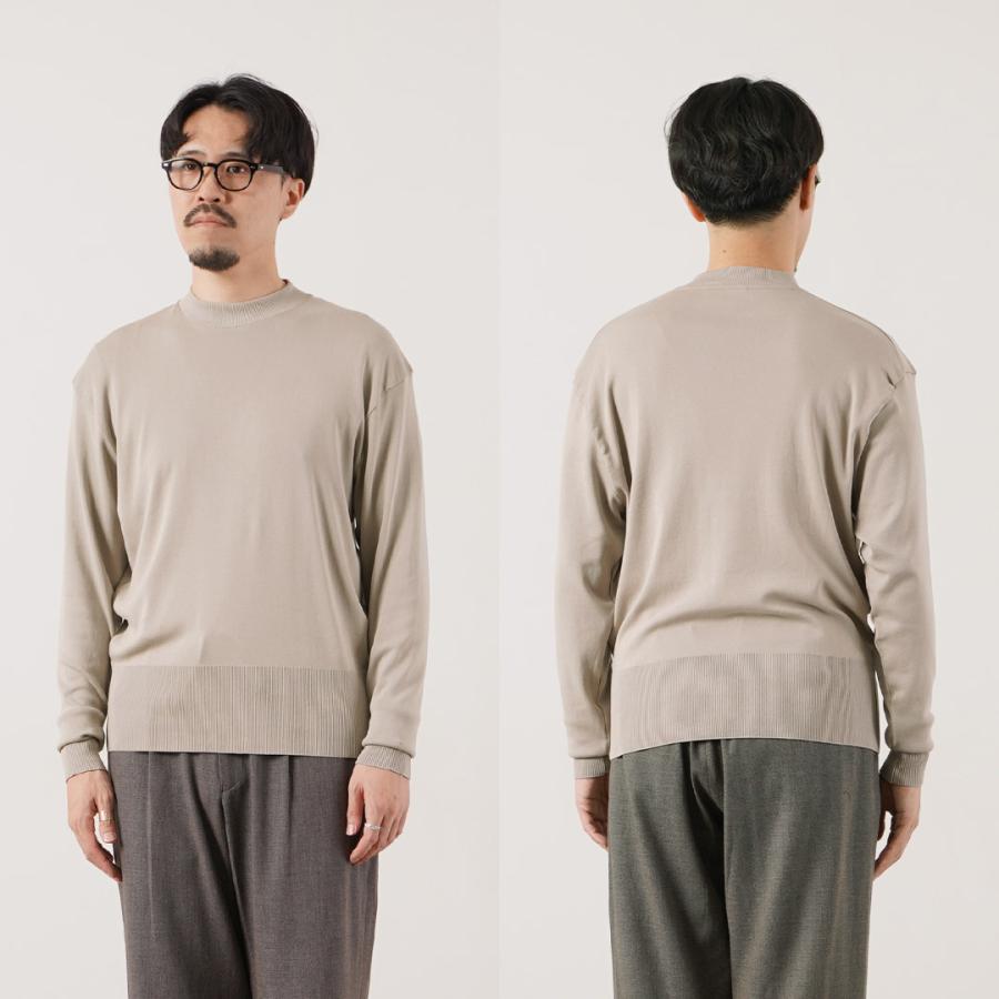 GICIPI（ジチピ） ジャグァーロ ハーフモックネック リラックスフィット ニットソー イタリア製 / メンズ コットン 長袖 | gicipi | 17