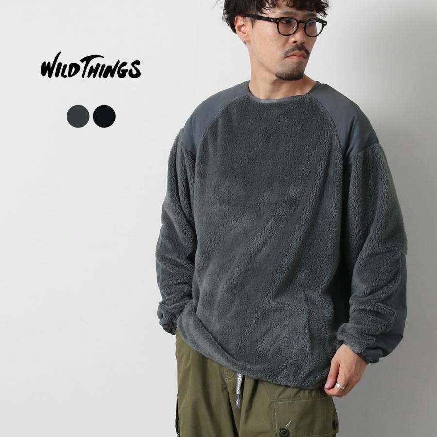 WILDTHINGS（ワイルドシングス） レベル3 シャギークルー / メンズ フリース ラグラン ミリタリー 防寒 ベンチレーション | WILD THINGS
