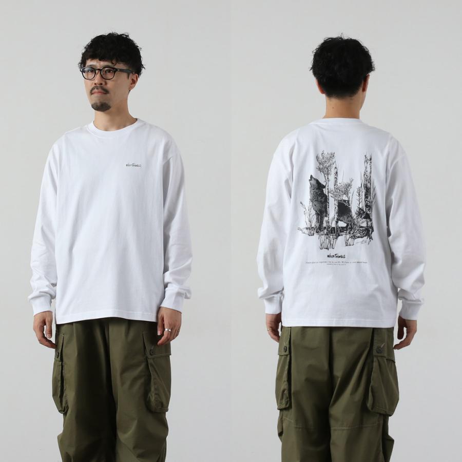 WILDTHINGS（ワイルドシングス） ノワート ハウリングウルフ ロングスリーブTシャツ / メンズ 長袖 ロンT プリント グラフィック | WILD THINGS | 12