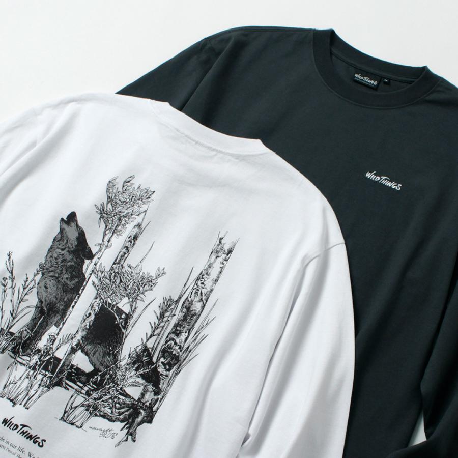 WILDTHINGS（ワイルドシングス） ノワート ハウリングウルフ ロングスリーブTシャツ / メンズ 長袖 ロンT プリント グラフィック | WILD THINGS | 04