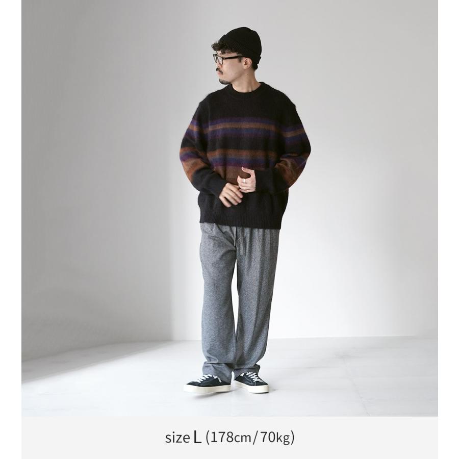 WAX LONDON（ワックスロンドン） ワイルド クルー ニット ブラッシュストライプ / セーター クルーネック ウール ボーダー | WAX LONDON | 03