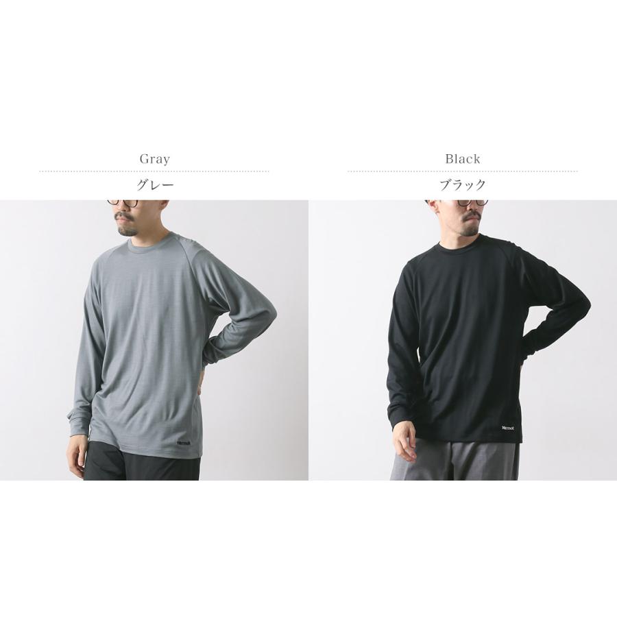 MARMOT（マーモット） メリノウール ロングスリーブTシャツ / カットソー ロンT 長袖 登山 インナー | Marmot | 03