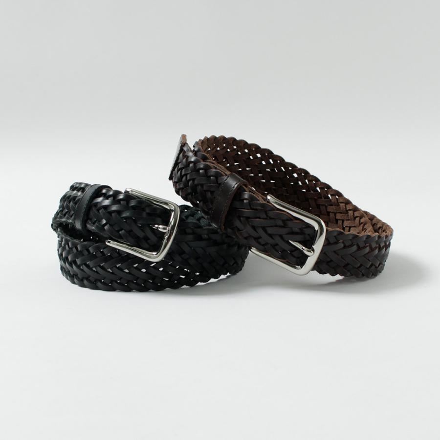 GLENROYAL（グレンロイヤル） ブライドルレザー メッシュベルト / メンズ ベルト フリーサイズ 本革 MESH BELT | TORY LEATHER | 04