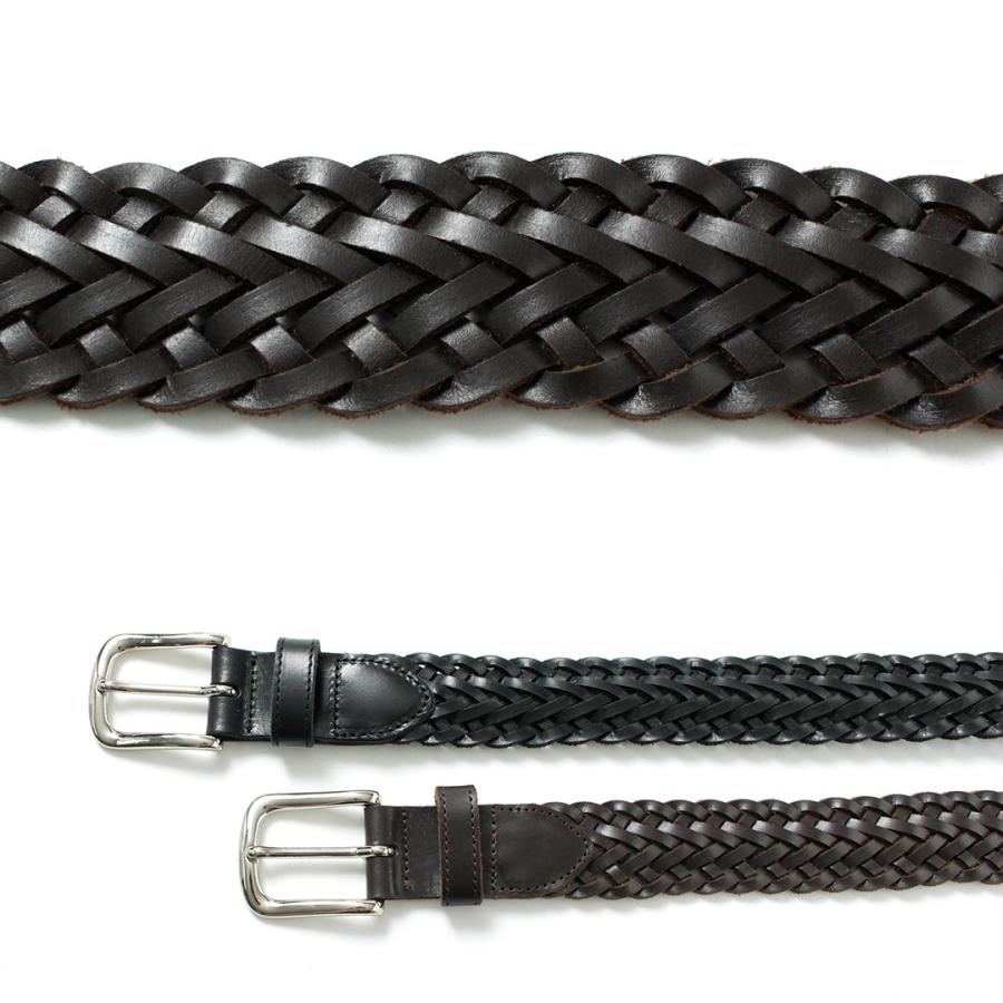 GLENROYAL（グレンロイヤル） ブライドルレザー メッシュベルト / メンズ ベルト フリーサイズ 本革 MESH BELT | TORY LEATHER | 07