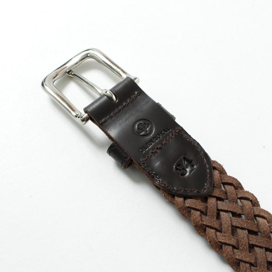 GLENROYAL（グレンロイヤル） ブライドルレザー メッシュベルト / メンズ ベルト フリーサイズ 本革 MESH BELT | TORY LEATHER | 09