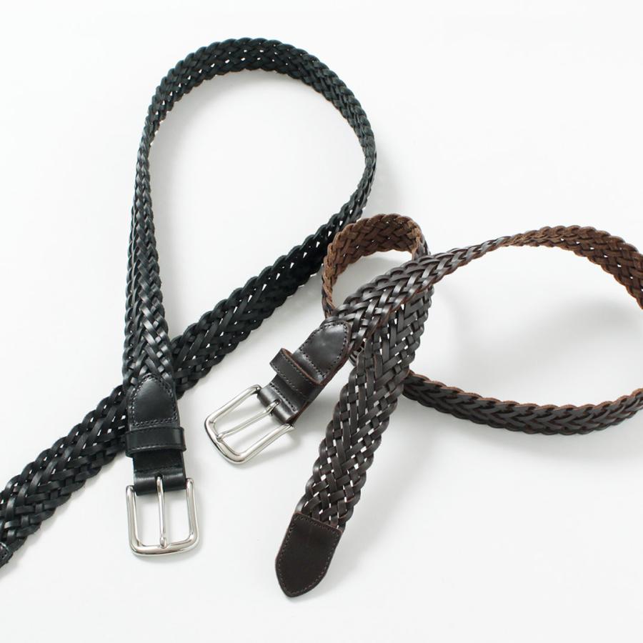 GLENROYAL（グレンロイヤル） ブライドルレザー メッシュベルト / メンズ ベルト フリーサイズ 本革 MESH BELT | TORY LEATHER | 10