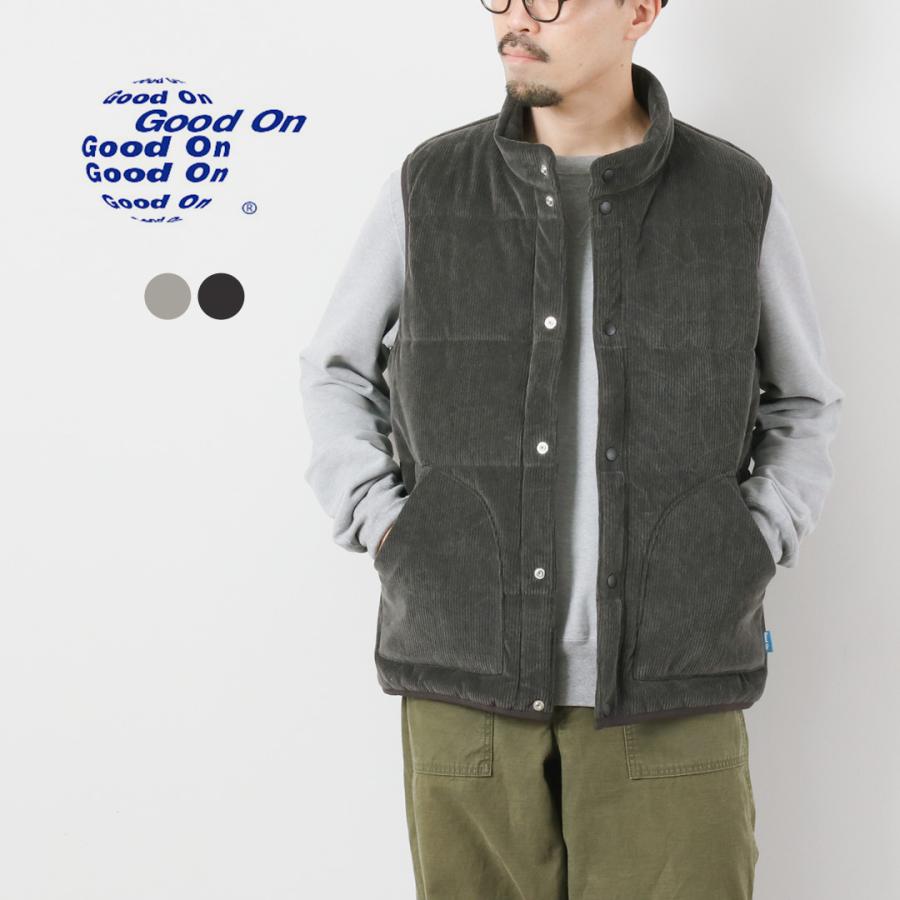 GOOD ON（グッドオン） ニットコーデュロイ ポカポカベスト 光電子 / メンズ 中綿 日本製 | GOOD ON