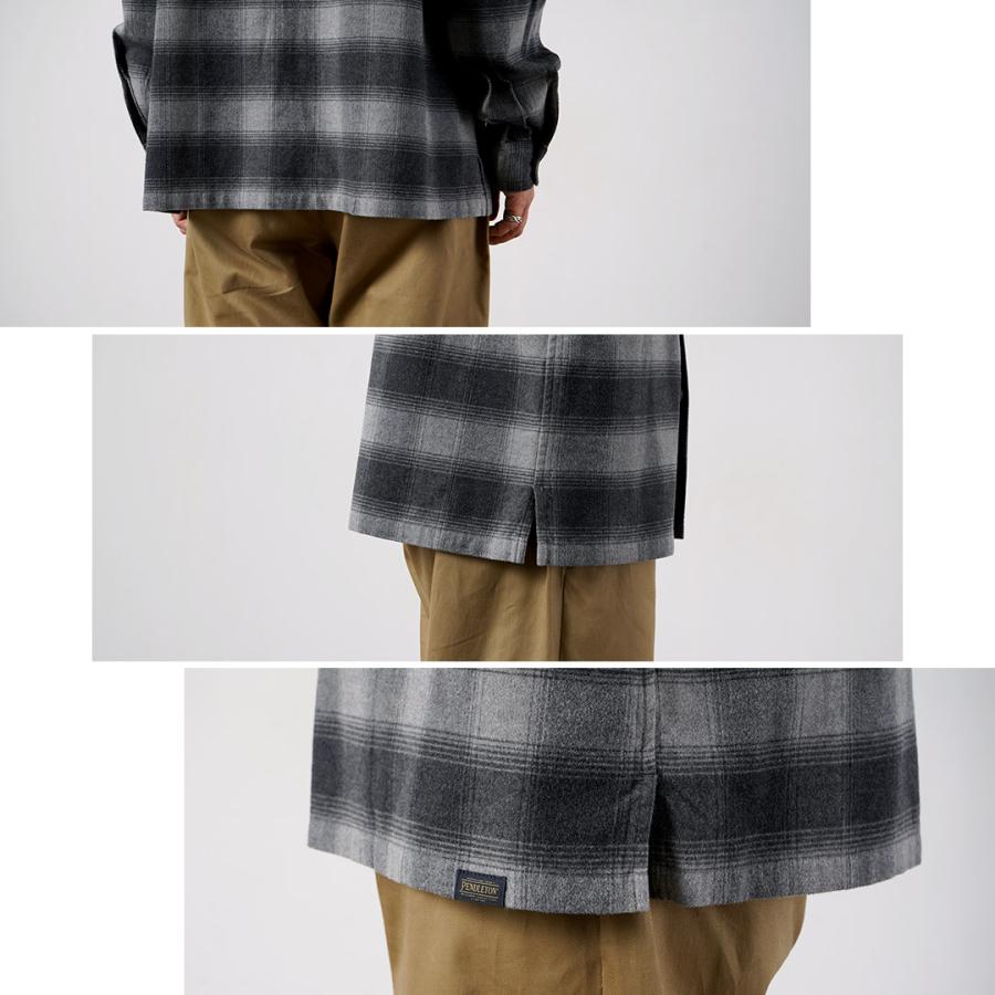 PENDLETON（ペンドルトン） ネルチェック オープンカラーシャツ / トップス メンズ 長袖 柄シャツ オンブレ | PENDLETON | 16