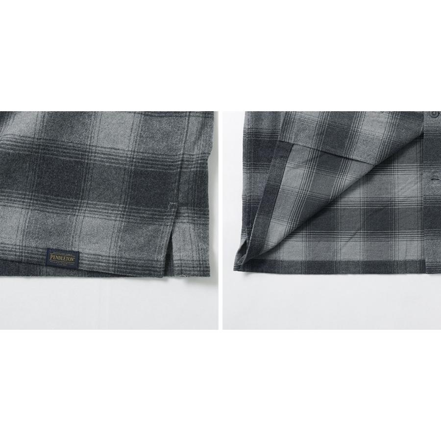 PENDLETON（ペンドルトン） ネルチェック オープンカラーシャツ / トップス メンズ 長袖 柄シャツ オンブレ | PENDLETON | 20