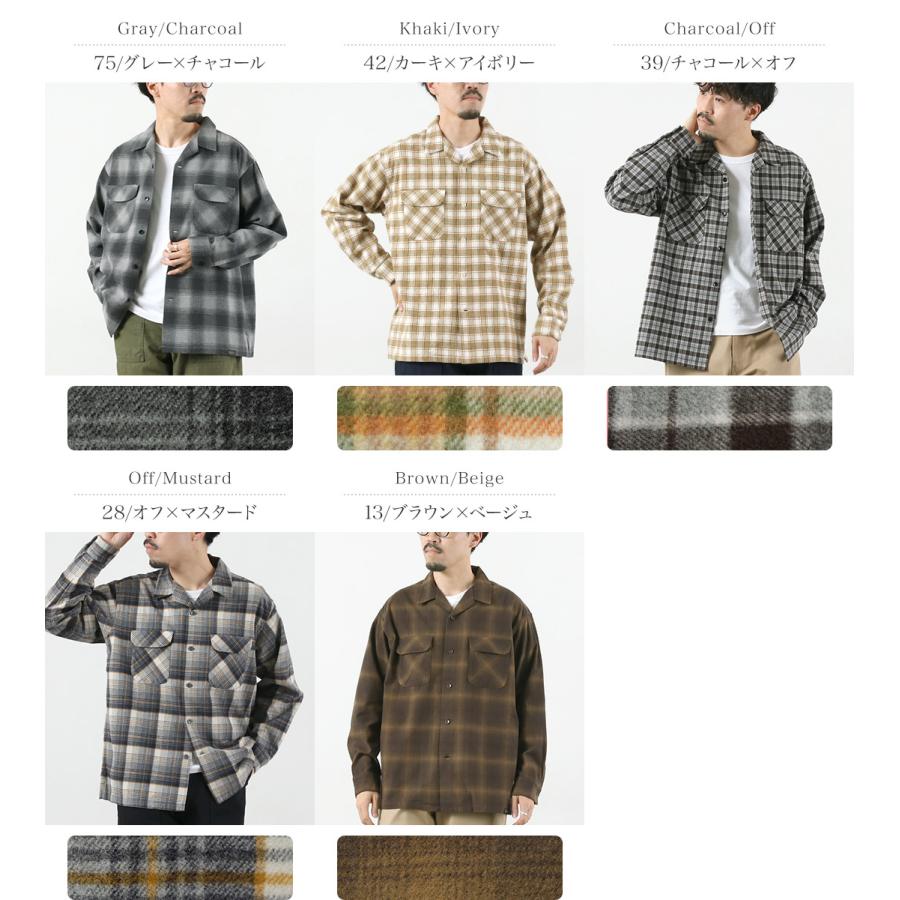 Pendleton 長袖シャツ Lサイズ グレー系チェック PENDLETON シャツ |「別注」 レギュラーカラー チェックシャツ
