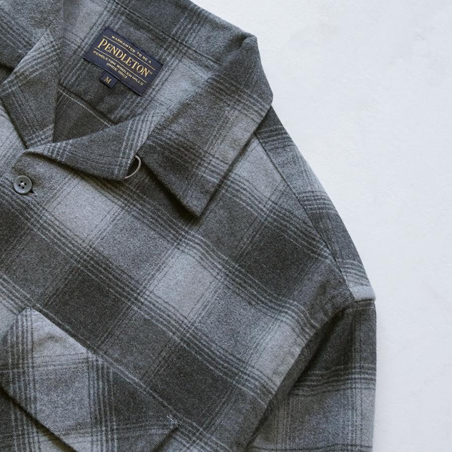 PENDLETON（ペンドルトン） ネルチェック オープンカラーシャツ / トップス メンズ 長袖 柄シャツ オンブレ | PENDLETON | 10