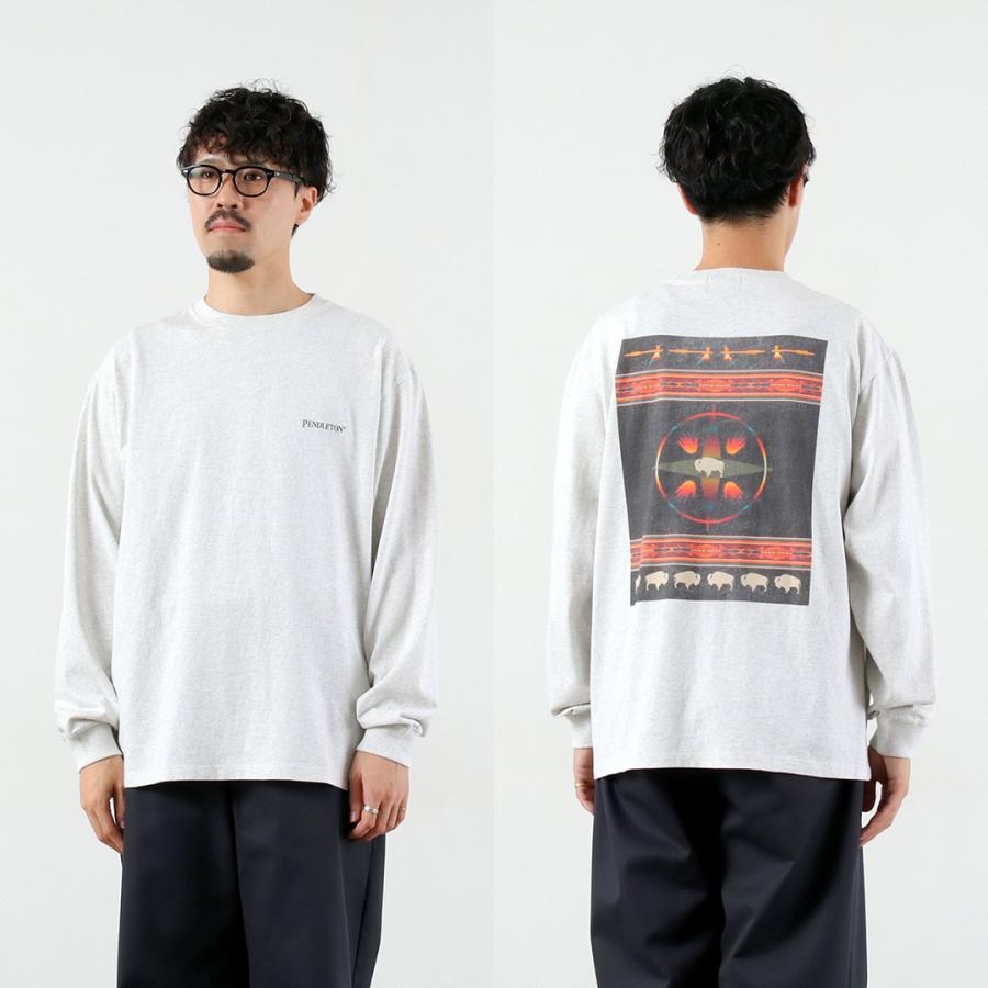 PENDLETON（ペンドルトン） バックプリント ロングスリーブTシャツ / メンズ トップス ロンT 長袖 綿 コットン Print LS Tee | PENDLETON | 12