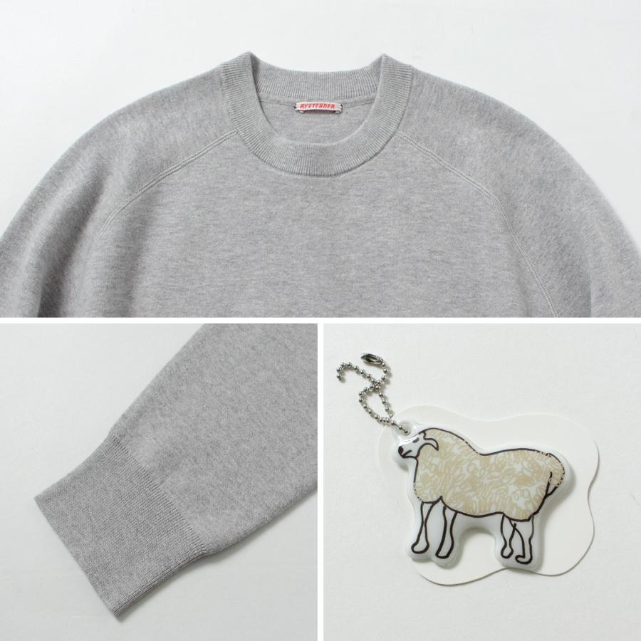 RYE TENDER（ライテンダー） マディソン ニットスウェット / メンズ 長袖 カシミヤ コットン ラグラン MADISON SWEATER | RYE TENDER | 15