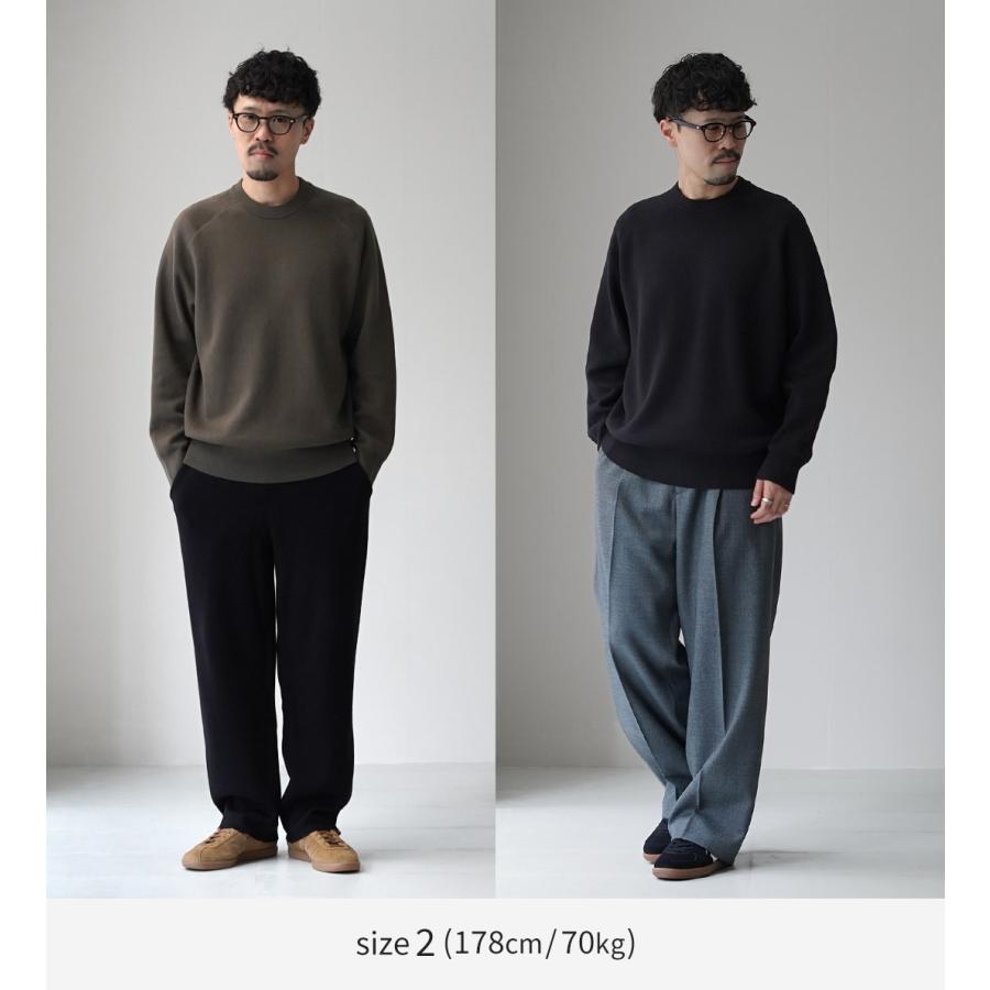 RYE TENDER（ライテンダー） マディソン ニットスウェット / メンズ 長袖 カシミヤ コットン ラグラン MADISON SWEATER | RYE TENDER | 05
