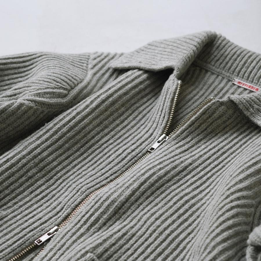 RYE TENDER（ライテンダー） ジェローム ジャケット 両畦編みフルジップブルゾン / カーディガン メンズ レディース | RYE TENDER | 09