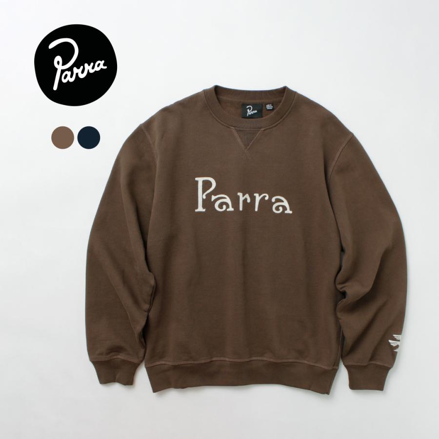 PARADI/パラディ beautiful SWEAT 刺繍ワンポイントスウェット ユニセックス トップス By Parra（バイパラ） ウィアード トラッド ロゴ クルーネック