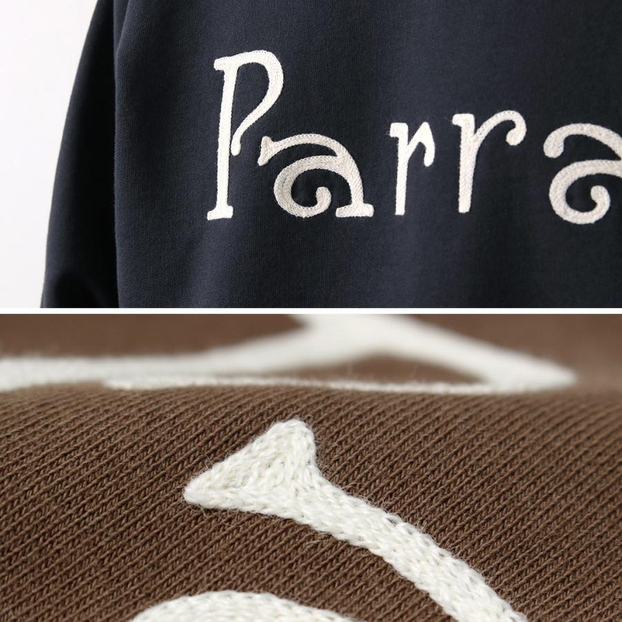 By Parra（バイパラ） ウィアード トラッド ロゴ クルーネック