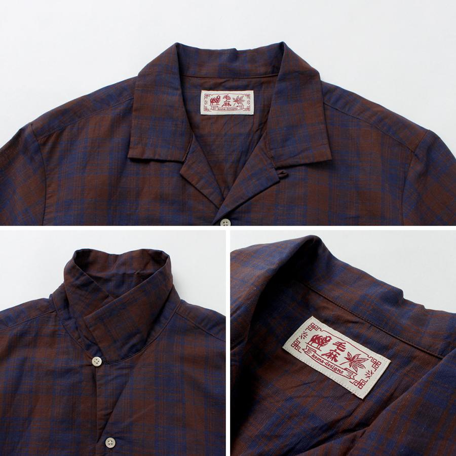 KEMA DESIGNS（ケマデザインズ） オープンカラー ショートスリーブシャツ / メンズ カットソー 半袖 天然素材 麻 コットン | kema designs | 13