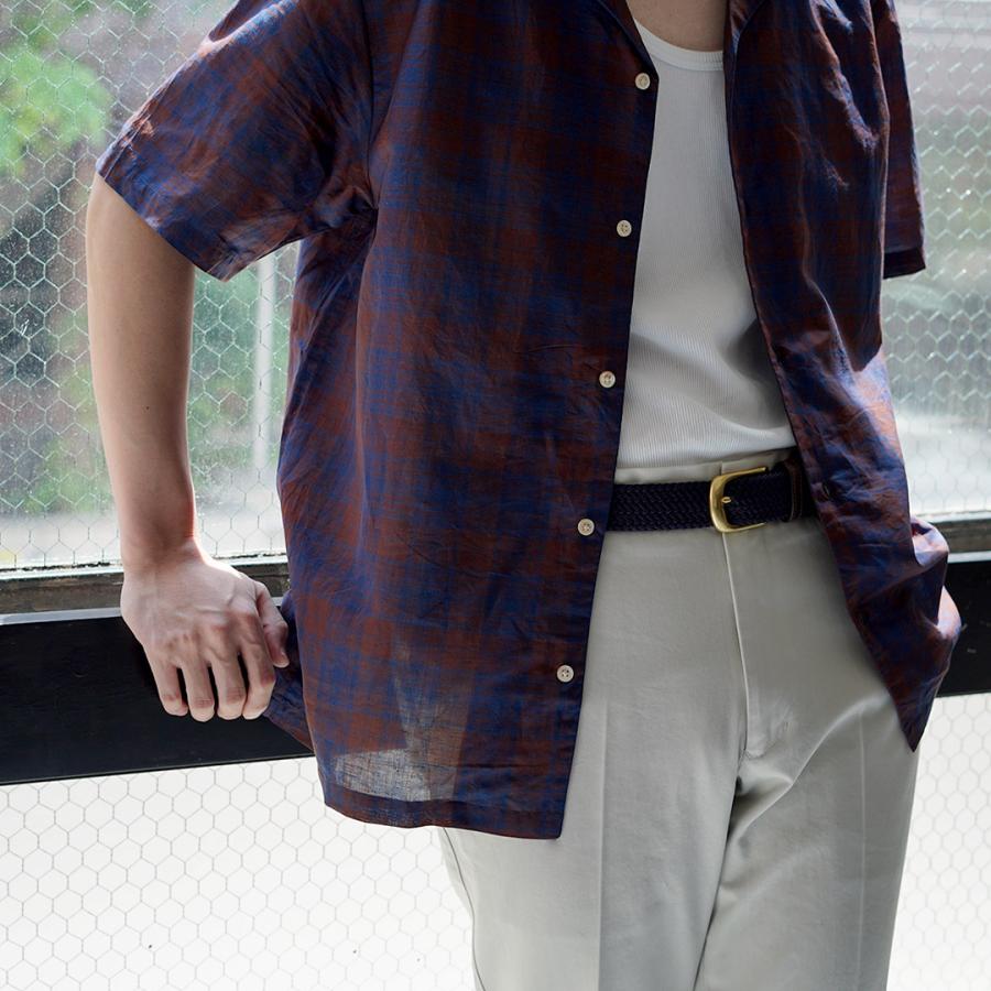 KEMA DESIGNS（ケマデザインズ） オープンカラー ショートスリーブシャツ / メンズ カットソー 半袖 天然素材 麻 コットン | kema designs | 06