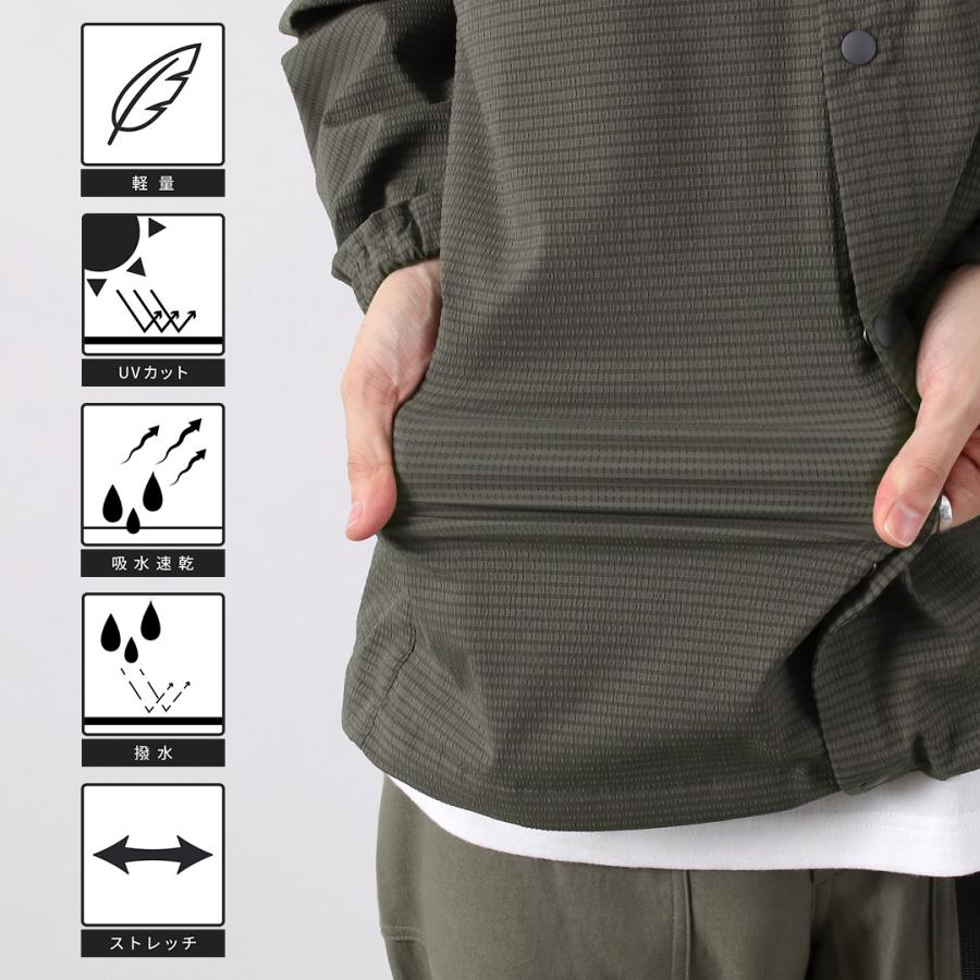 RAG（ラグ） ドットエアー コンフィ カーディガン / メンズ 夏用 薄手 UVカット 吸水速乾 軽量 ストレッチ 伸縮 撥水 日本製 | RAG | 08