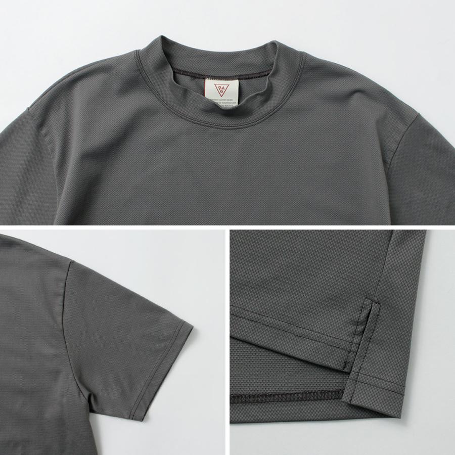 RAG（ラグ） ソフトクール モックネック ショートスリーブTシャツ / 半袖 トップス メンズ 接触冷感 吸汗速乾 伸縮 汗染み | RAG | 15