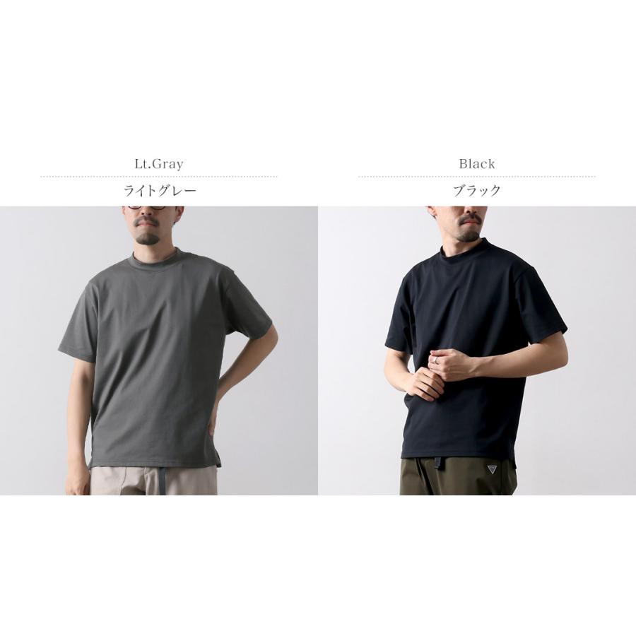 RAG（ラグ） ソフトクール モックネック ショートスリーブTシャツ / 半袖 トップス メンズ 接触冷感 吸汗速乾 伸縮 汗染み | RAG | 03