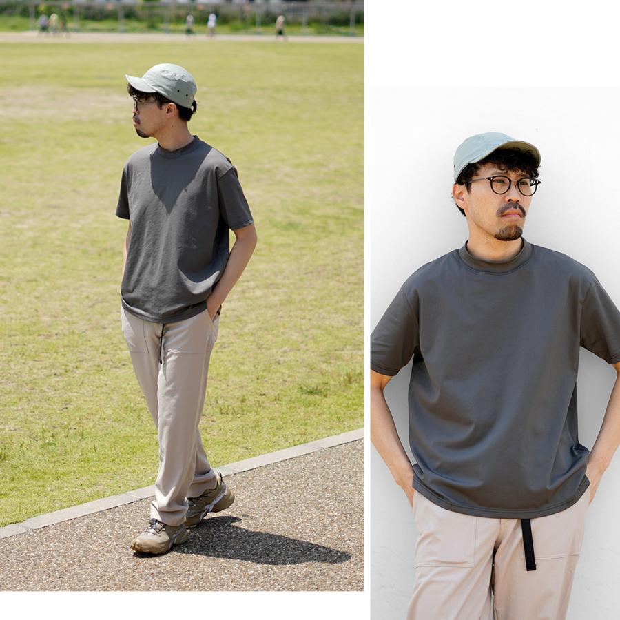 RAG（ラグ） ソフトクール モックネック ショートスリーブTシャツ / 半袖 トップス メンズ 接触冷感 吸汗速乾 伸縮 汗染み | RAG | 07