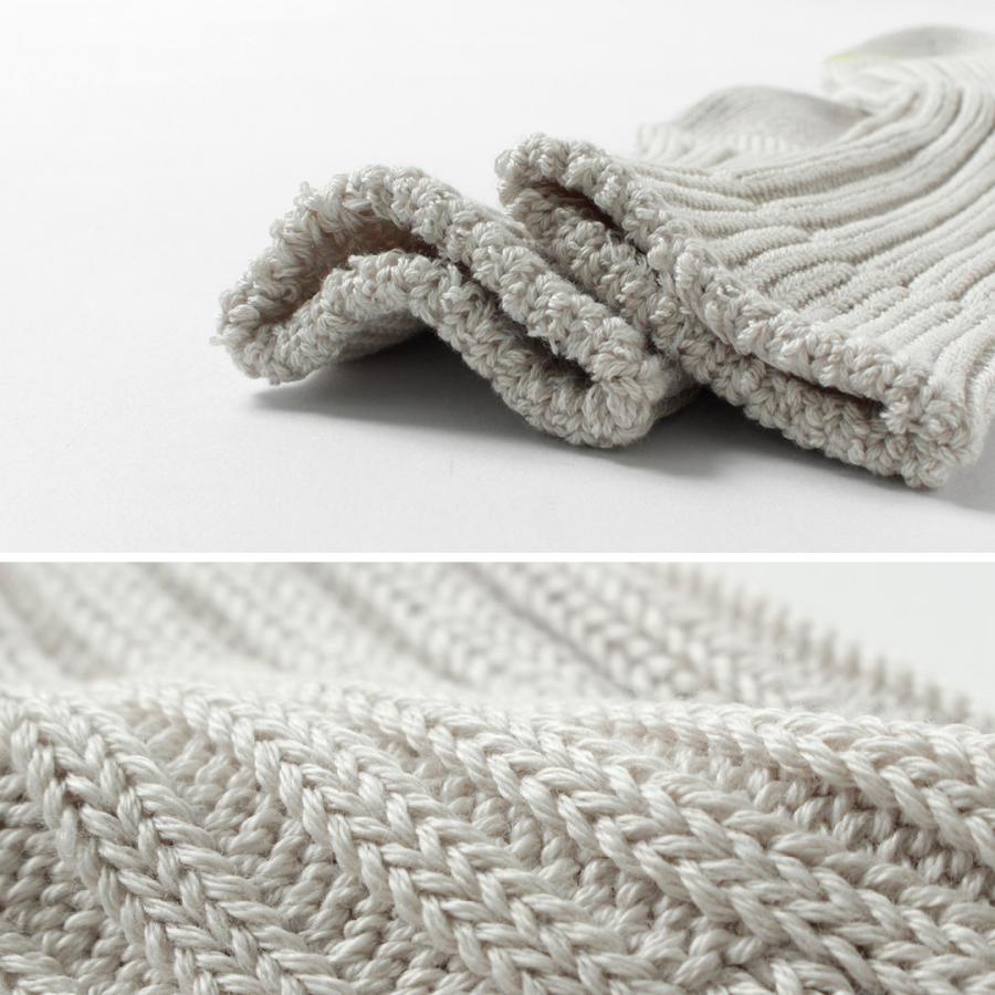 ROTOTO（ロトト） チャンキー リブクルーソックス / メンズ ウィメンズ 靴下 ユニセックス コットン CHUNKY RIBBED CREW SOCKS | ROTOTO | 10