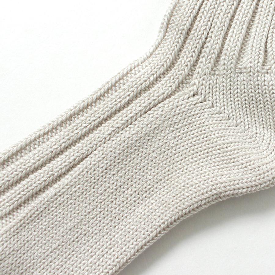 ROTOTO（ロトト） チャンキー リブクルーソックス / メンズ ウィメンズ 靴下 ユニセックス コットン CHUNKY RIBBED CREW SOCKS | ROTOTO | 12