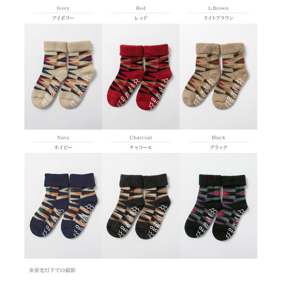 ROTOTO（ロトト） メリノラムウール ルームソックス ネイティブ / 靴下 メンズ レディース 柄 ギフト 日本製 R1546 | ROTOTO | 07