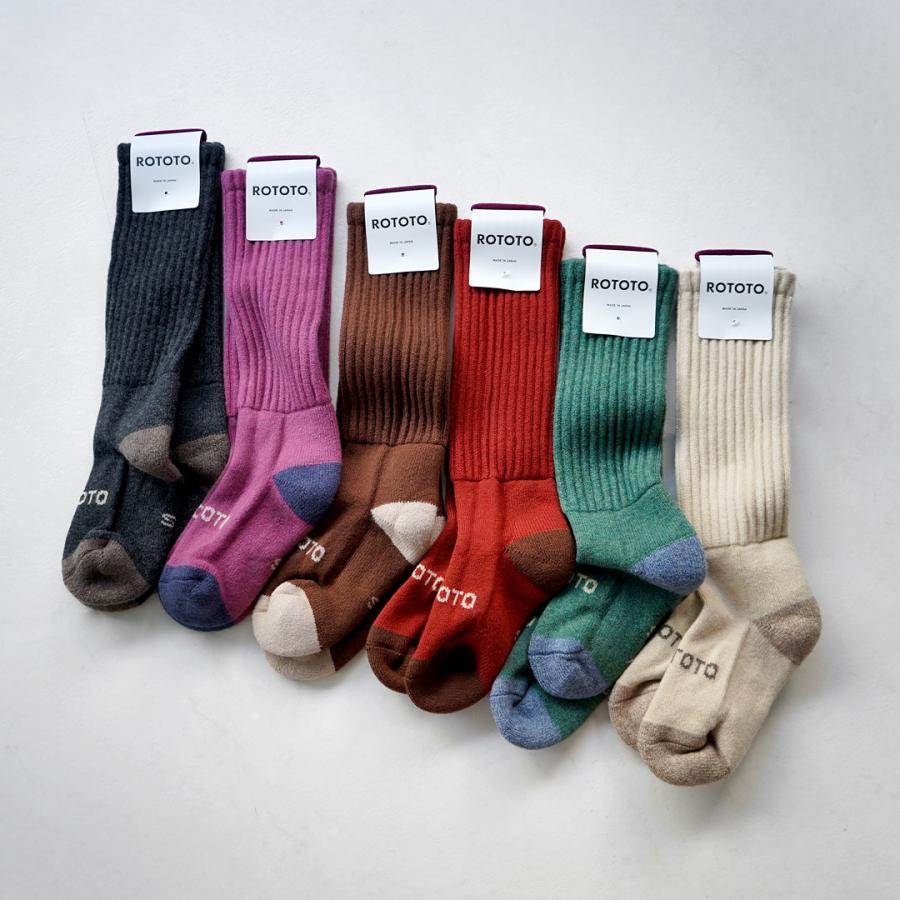 ROTOTO（ロトト） メリノラムウール ハイソックス / 靴下 メンズ ウィメンズ ユニセックス MERINO LAMBS WOOL HIGH SOCKS | ROTOTO | 20