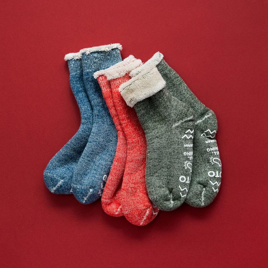 ROTOTO（ロトト） ダブルフェイス ルームソックス シャギーパイル / 靴下 メンズ レディース 冬 滑り止め 暖かい 日本製 | ROTOTO | 08