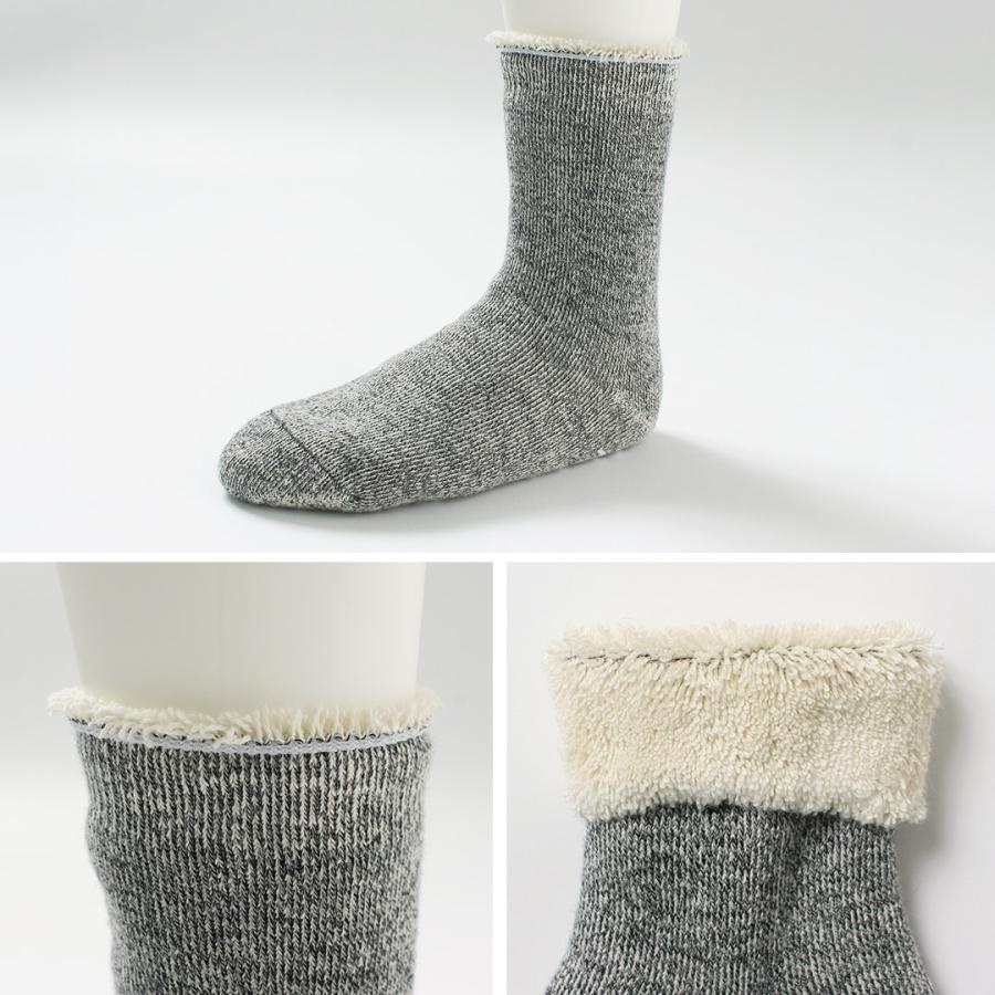 ROTOTO（ロトト） ダブルフェイス ルームソックス シャギーパイル / 靴下 メンズ レディース 冬 滑り止め 暖かい 日本製 | ROTOTO | 12