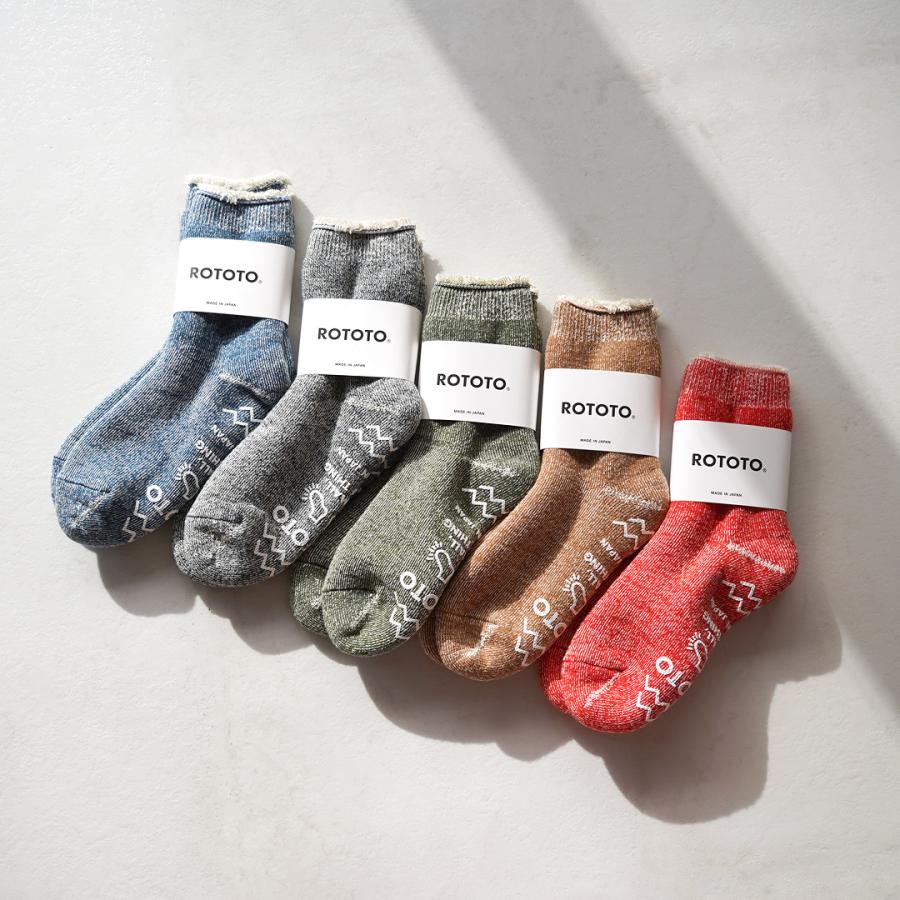 ROTOTO（ロトト） ダブルフェイス ルームソックス シャギーパイル / 靴下 メンズ レディース 冬 滑り止め 暖かい 日本製 | ROTOTO | 14