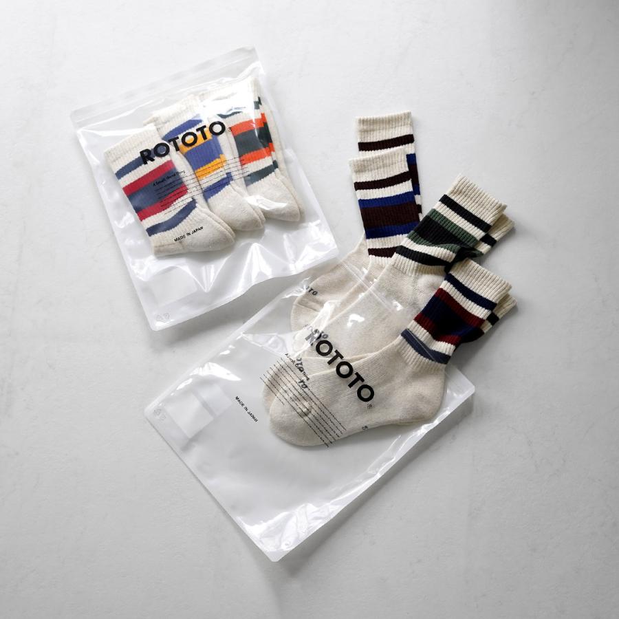 ROTOTO（ロトト） 3パック エブリデイ アスレチック ソックス / 靴下 メンズ レディース 3足セット 日本製 | ROTOTO | 12