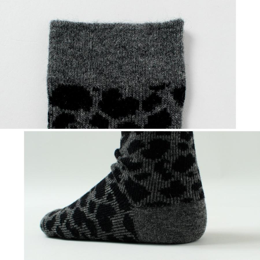 ROTOTO（ロトト） レオパードパターン メリノソックス / 靴下 メンズ ウィメンズ ユニセックス 柄ソックス | ROTOTO | 13