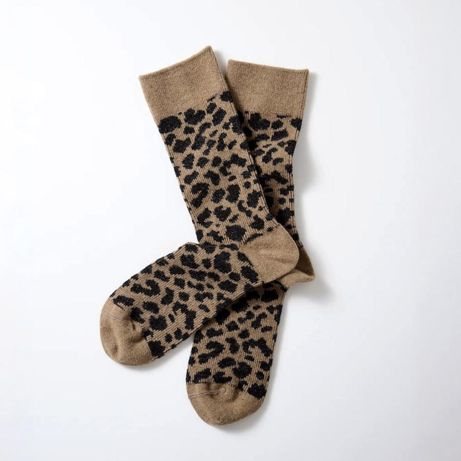 ROTOTO（ロトト） レオパードパターン メリノソックス / 靴下 メンズ ウィメンズ ユニセックス 柄ソックス | ROTOTO | 05