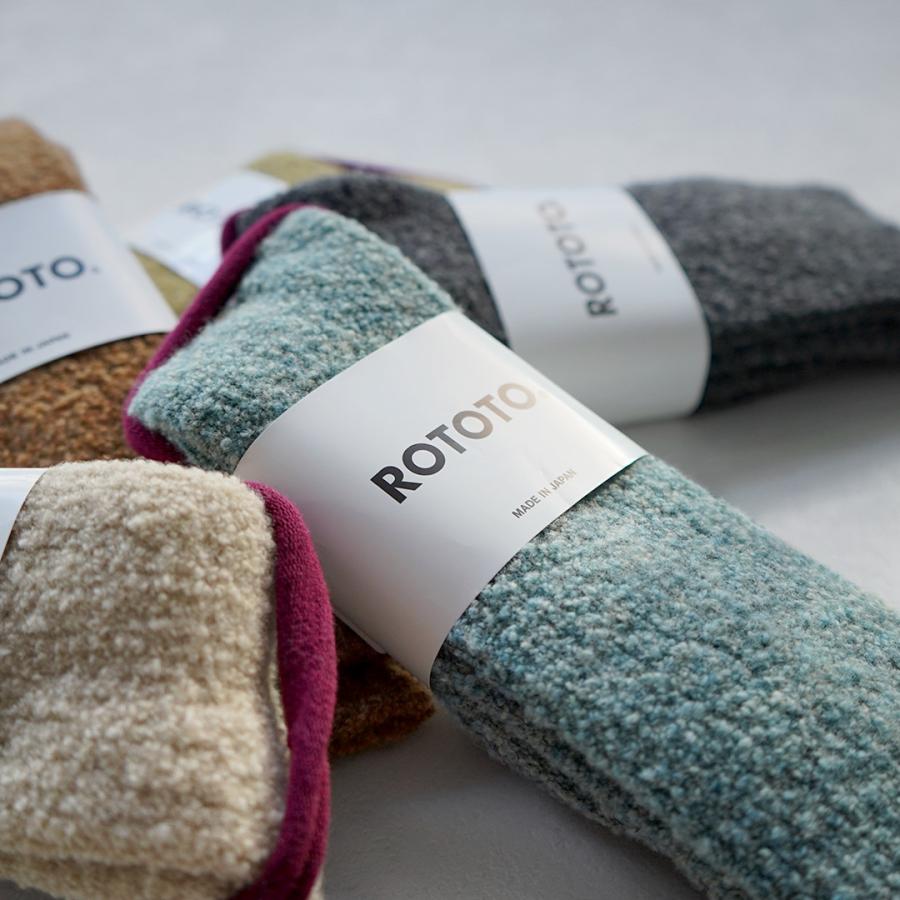 ROTOTO（ロトト） メリノ ブークレ ソックス / 靴下 メンズ ウィメンズ ユニセックス MERINO BOUCLE SOCKS | ROTOTO | 10